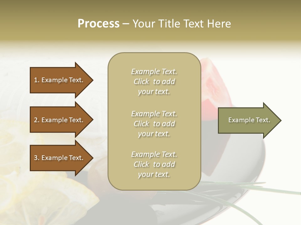 Commercial Delicious Plate PowerPoint Template