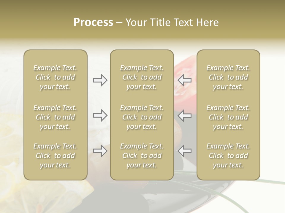 Commercial Delicious Plate PowerPoint Template