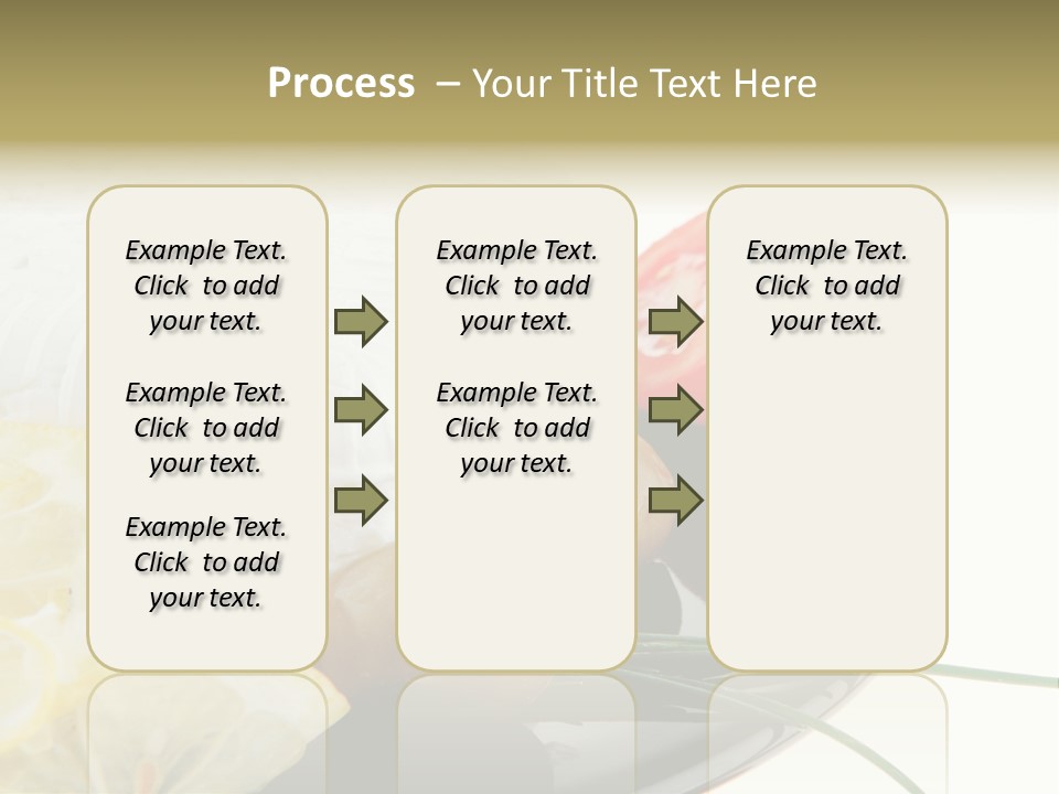 Commercial Delicious Plate PowerPoint Template