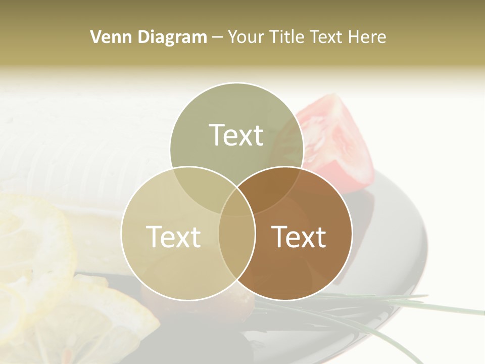 Commercial Delicious Plate PowerPoint Template