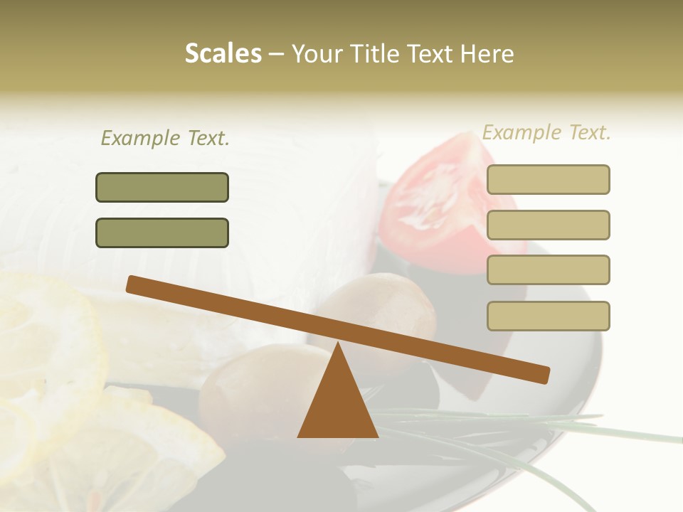 Commercial Delicious Plate PowerPoint Template
