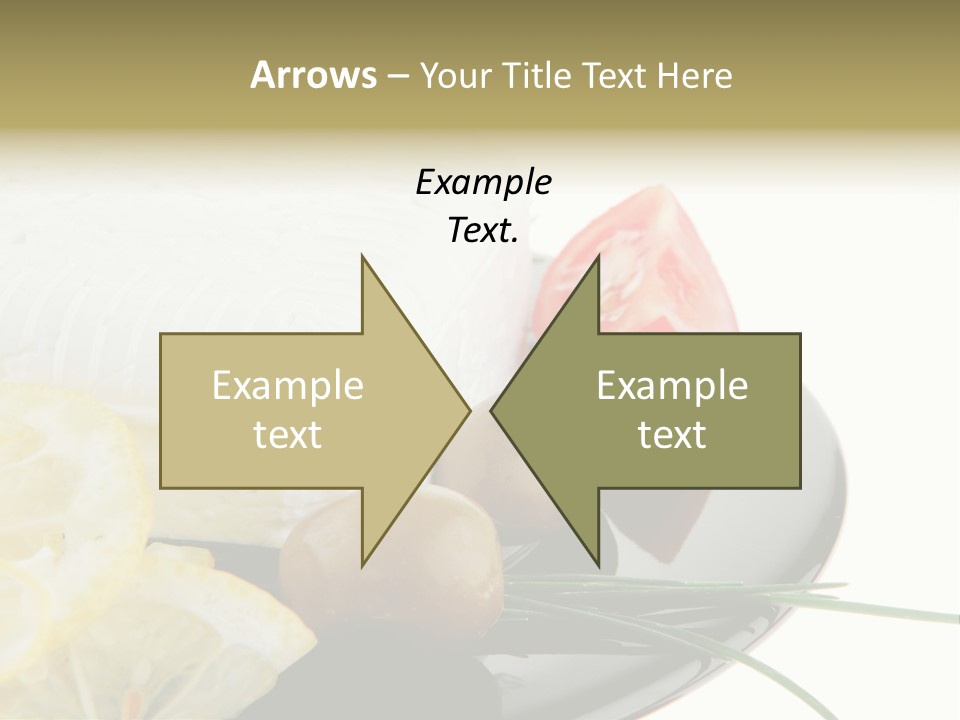Commercial Delicious Plate PowerPoint Template