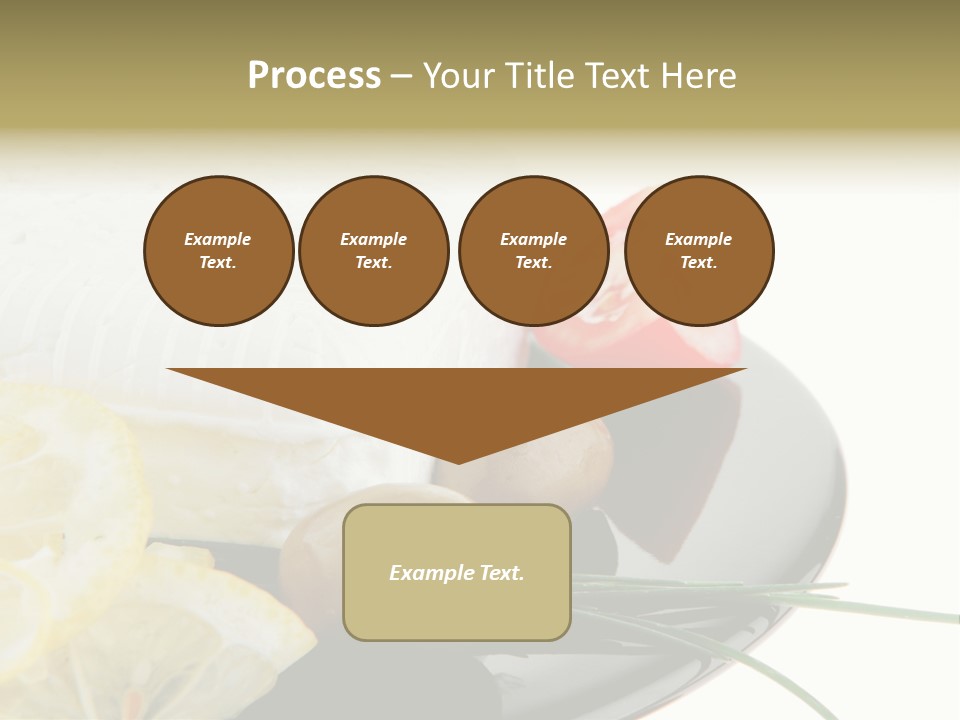 Commercial Delicious Plate PowerPoint Template