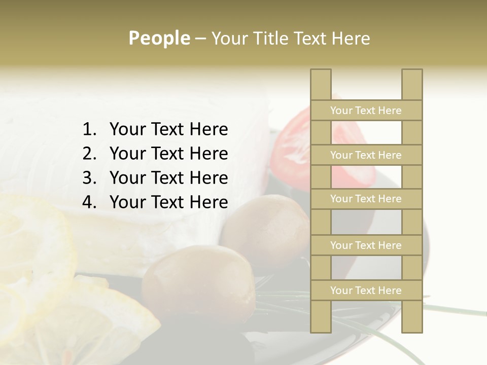 Commercial Delicious Plate PowerPoint Template
