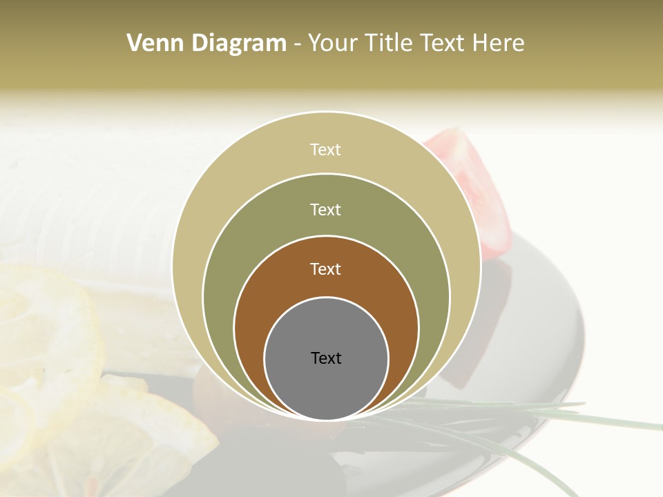 Commercial Delicious Plate PowerPoint Template