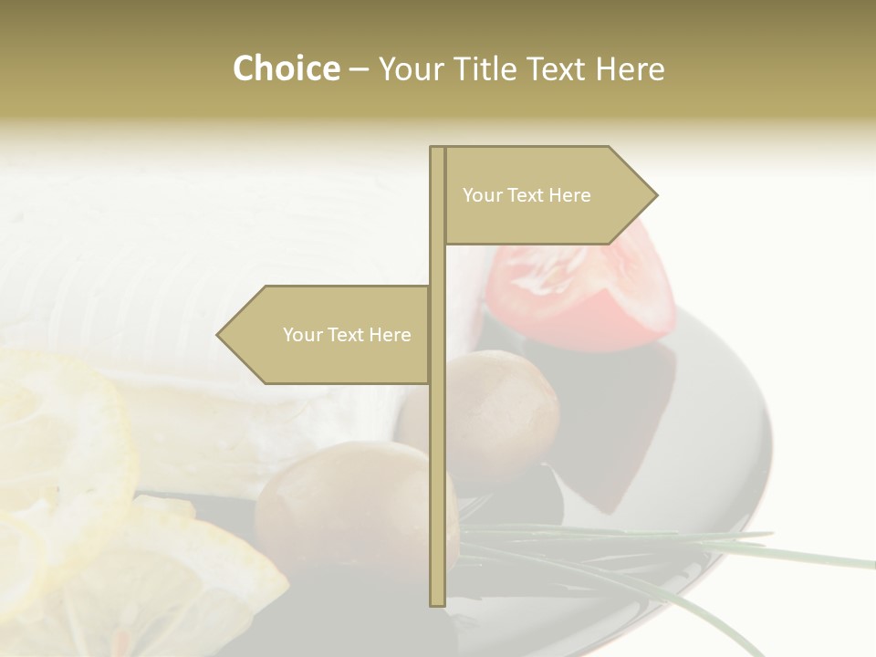 Commercial Delicious Plate PowerPoint Template