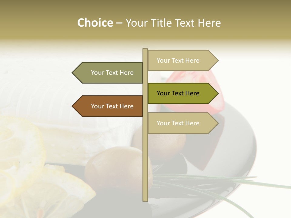 Commercial Delicious Plate PowerPoint Template