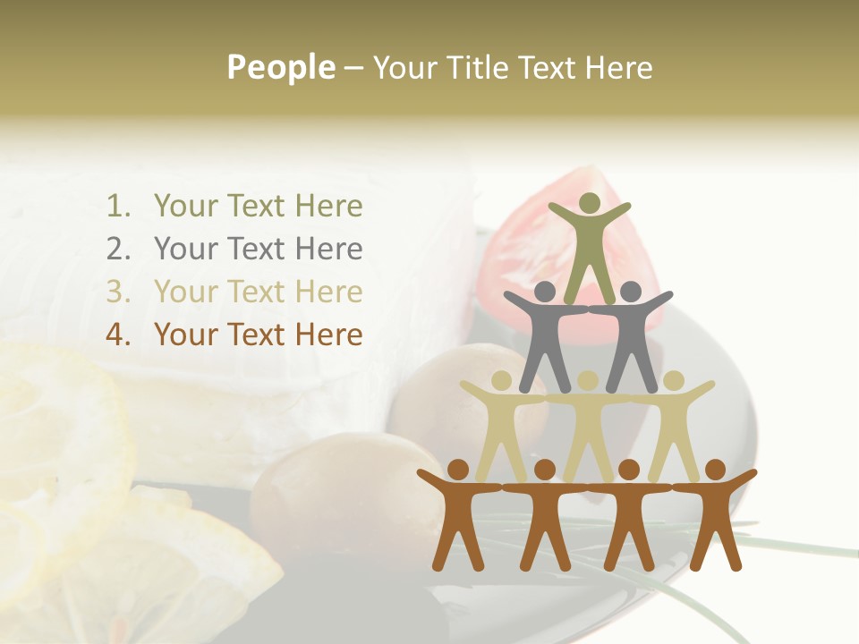 Commercial Delicious Plate PowerPoint Template