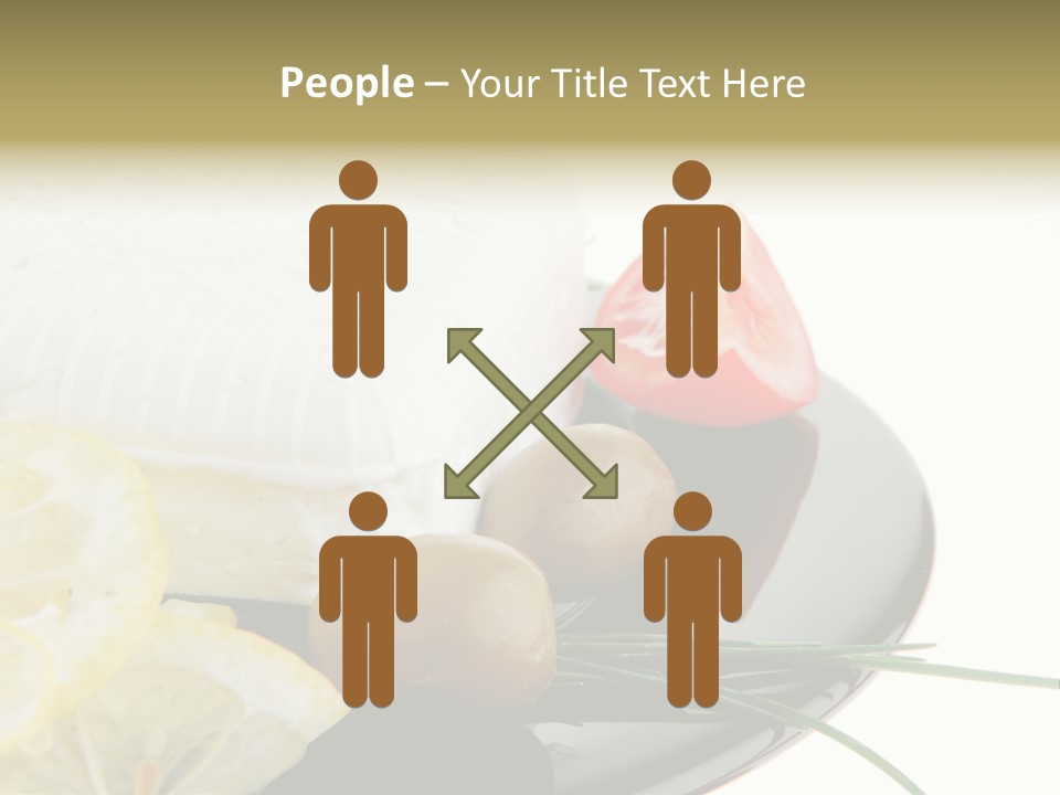 Commercial Delicious Plate PowerPoint Template