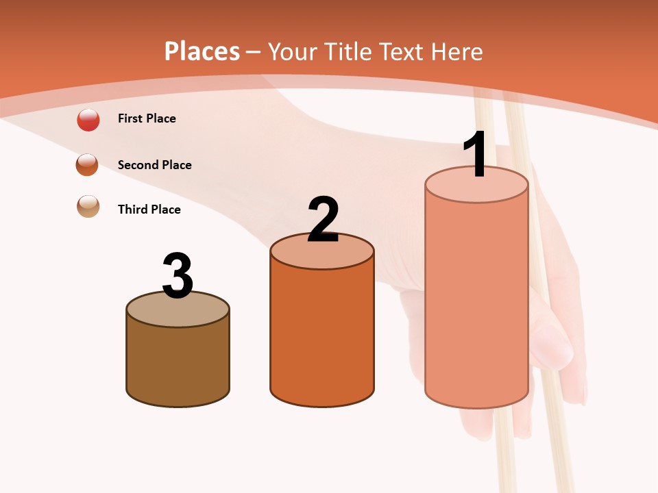 Wood Oriental Flatware PowerPoint Template