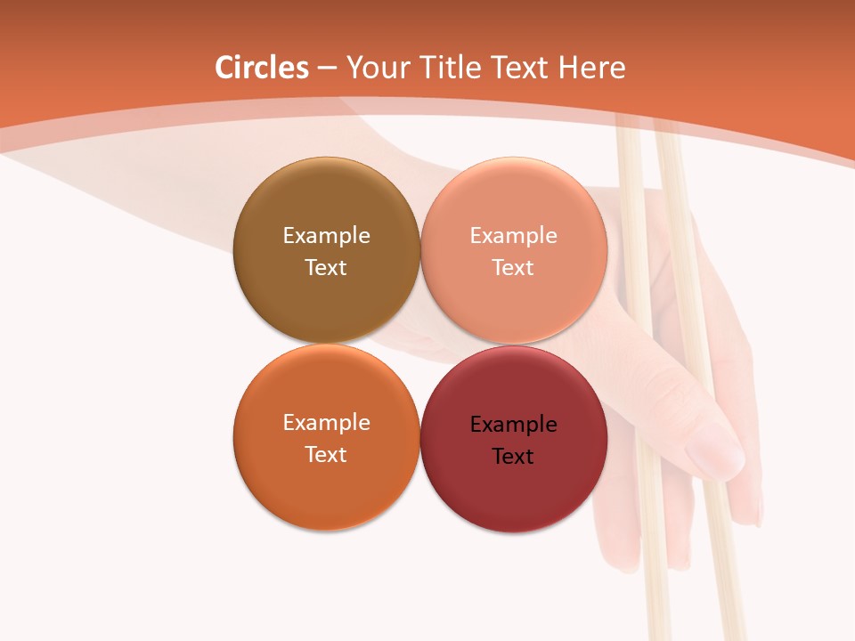 Wood Oriental Flatware PowerPoint Template