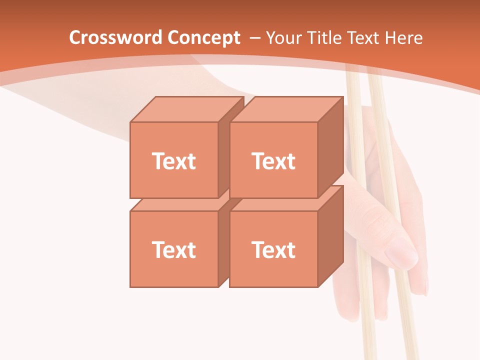 Wood Oriental Flatware PowerPoint Template