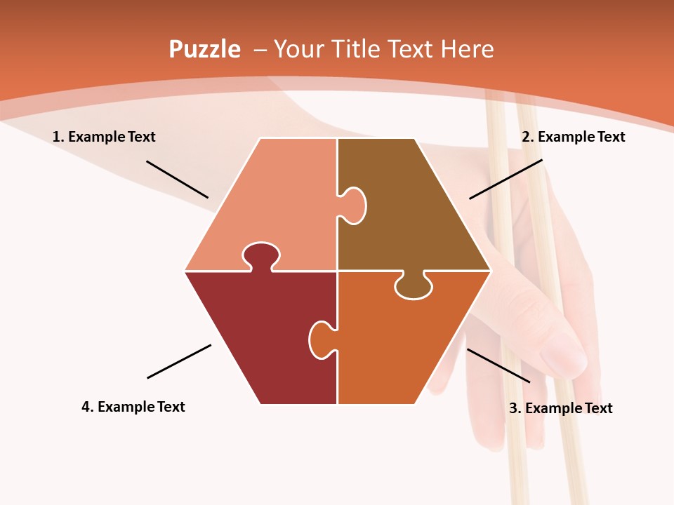 Wood Oriental Flatware PowerPoint Template