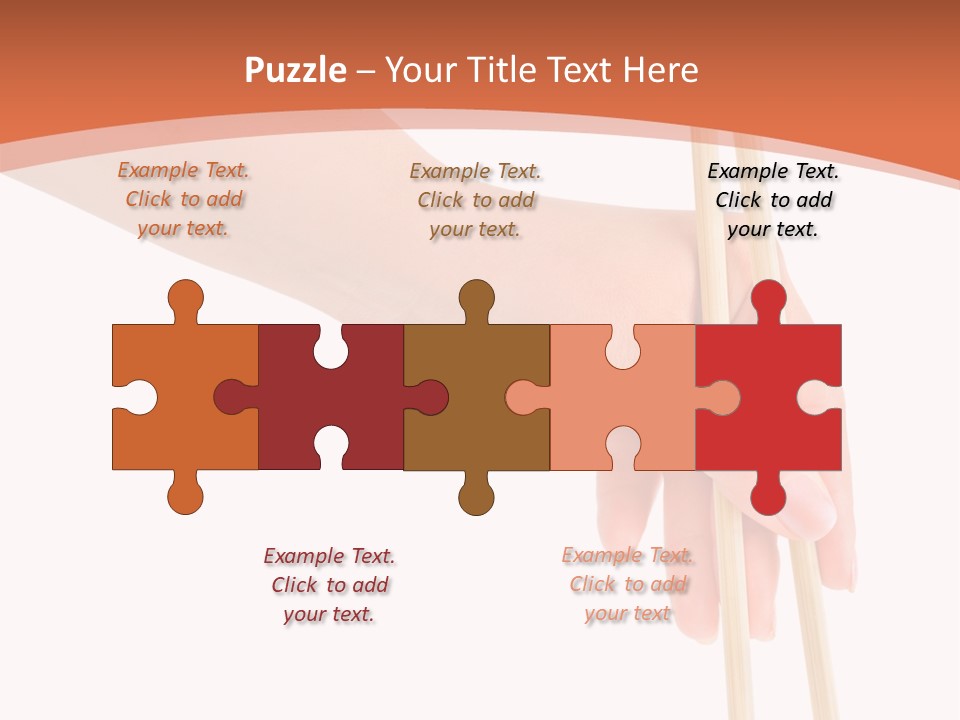 Wood Oriental Flatware PowerPoint Template