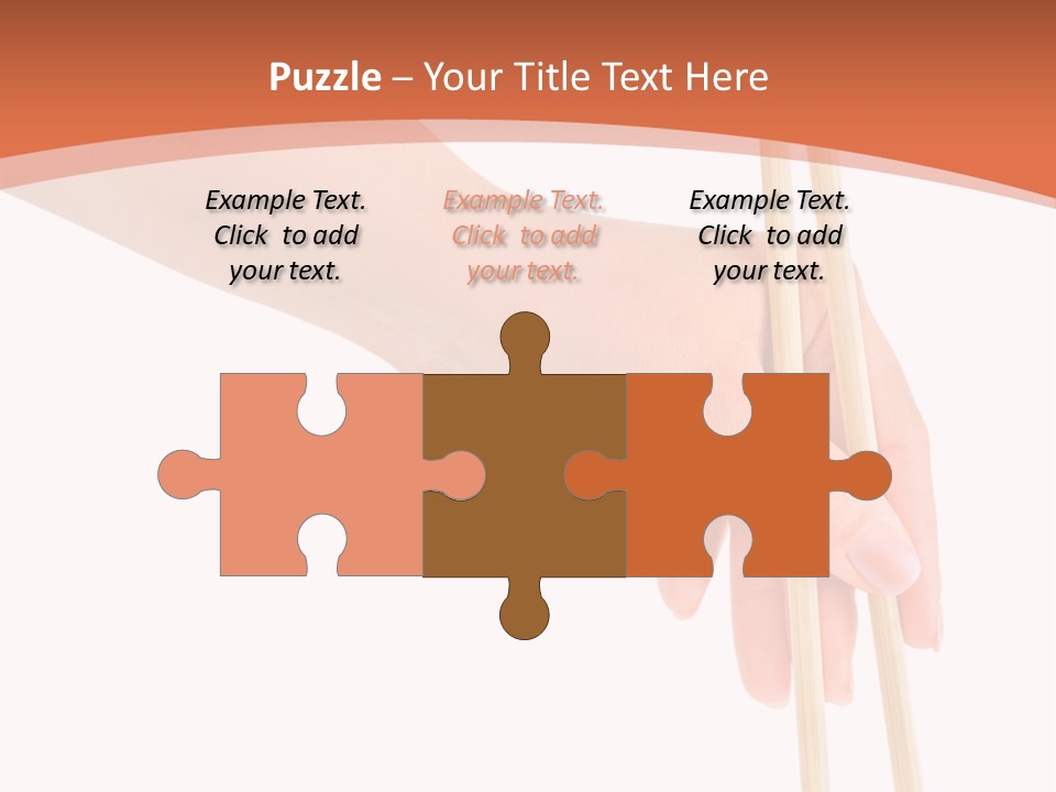 Wood Oriental Flatware PowerPoint Template