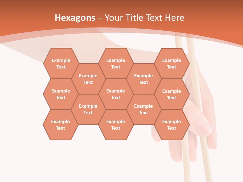 Wood Oriental Flatware PowerPoint Template