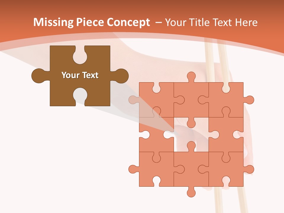 Wood Oriental Flatware PowerPoint Template