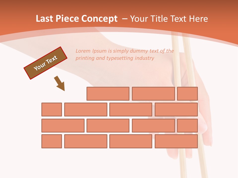 Wood Oriental Flatware PowerPoint Template