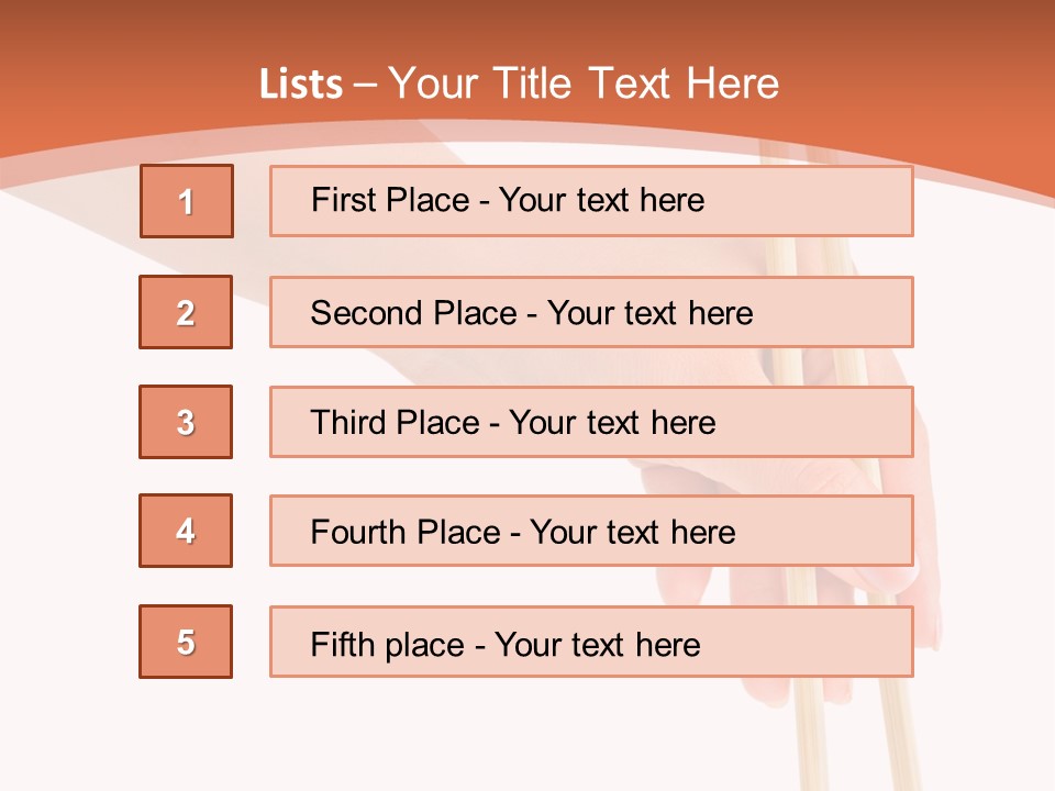 Wood Oriental Flatware PowerPoint Template