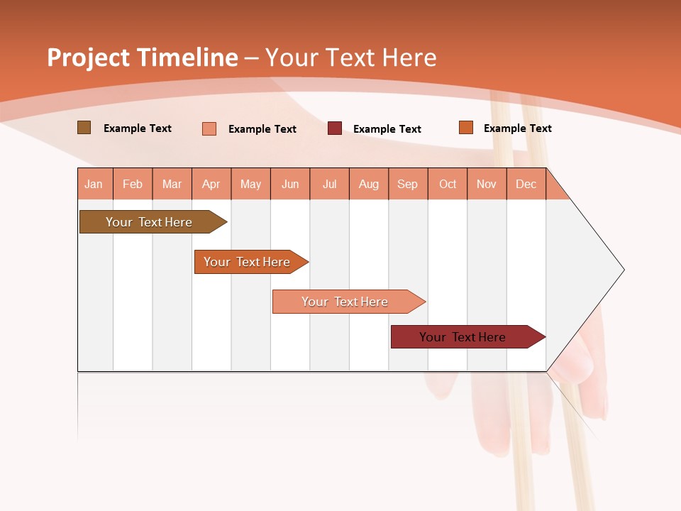Wood Oriental Flatware PowerPoint Template