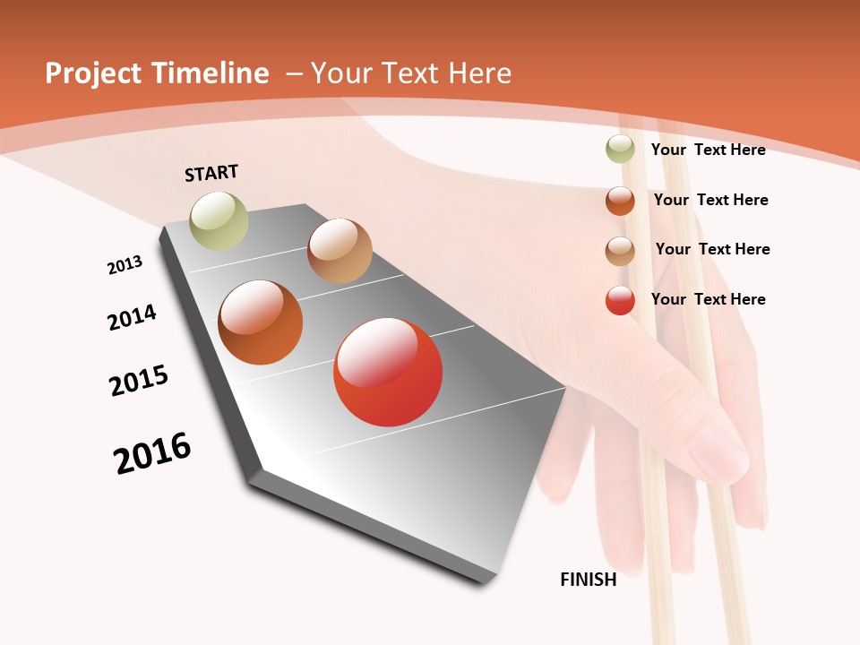 Wood Oriental Flatware PowerPoint Template