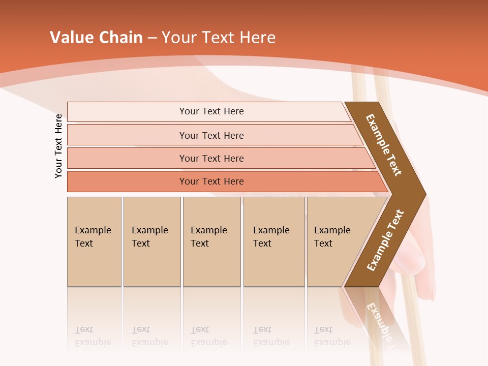 Wood Oriental Flatware PowerPoint Template