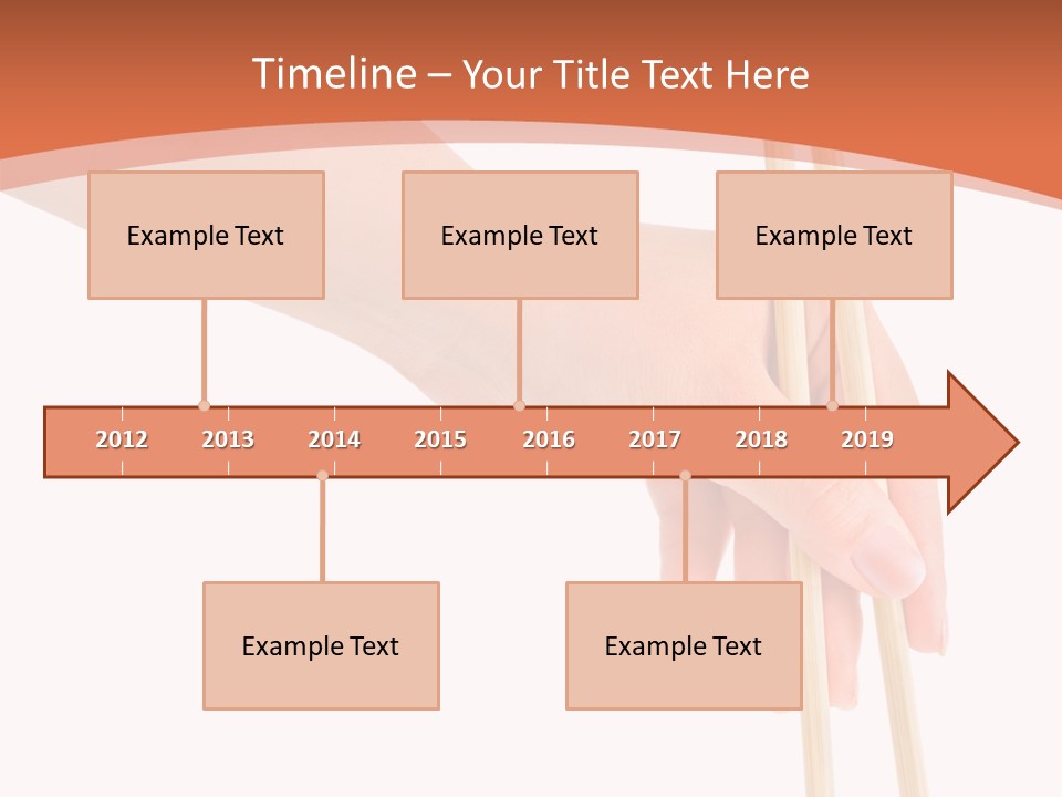 Wood Oriental Flatware PowerPoint Template