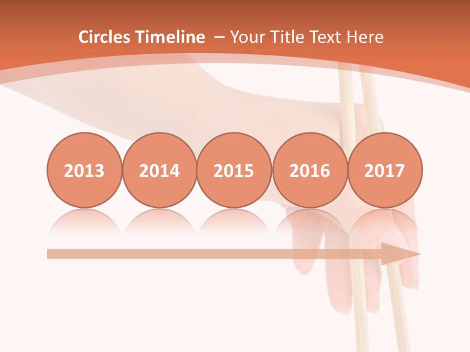 Wood Oriental Flatware PowerPoint Template