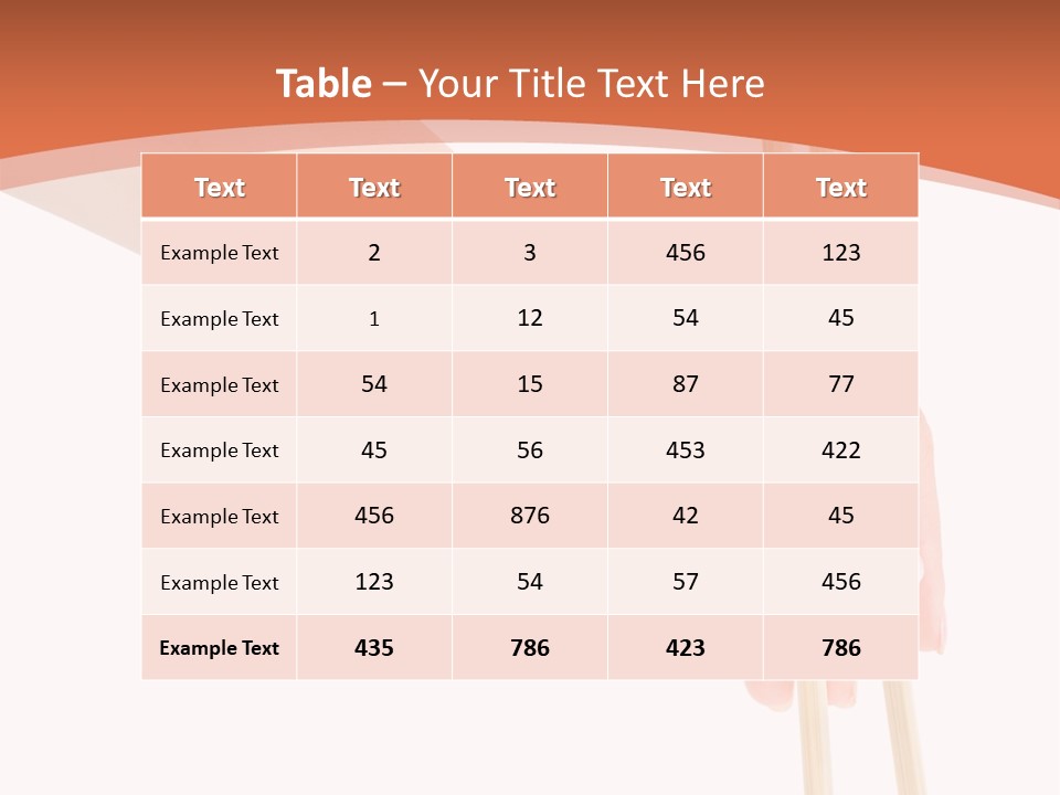 Wood Oriental Flatware PowerPoint Template