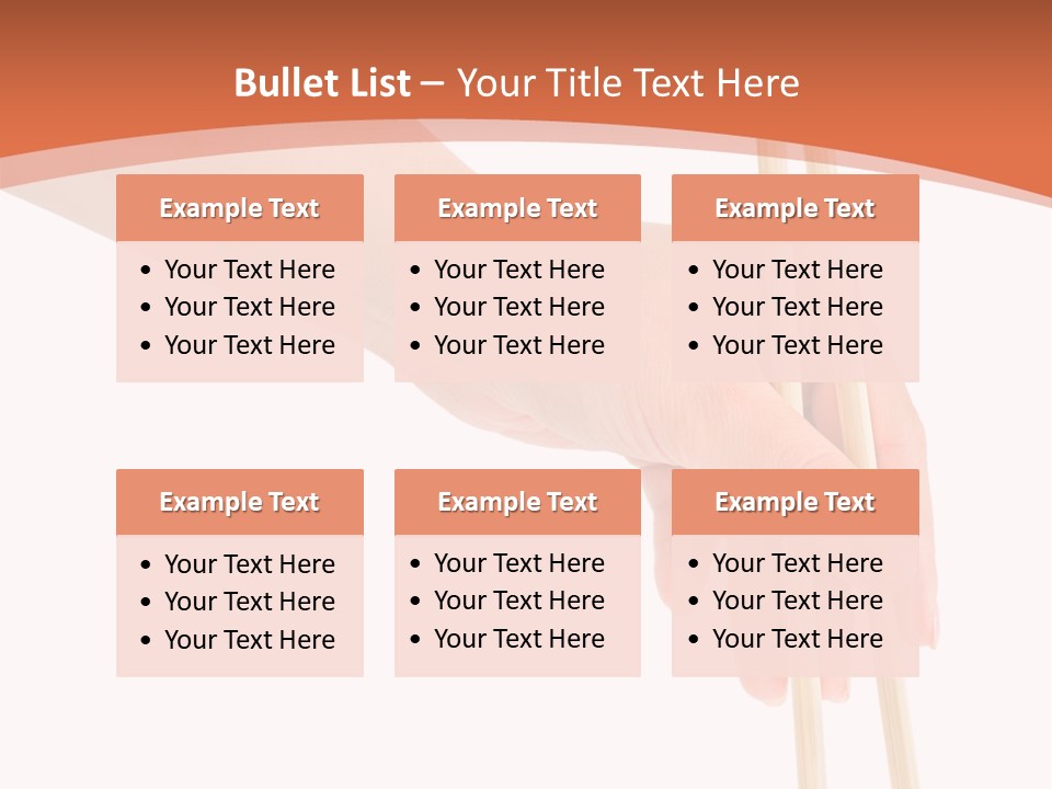 Wood Oriental Flatware PowerPoint Template
