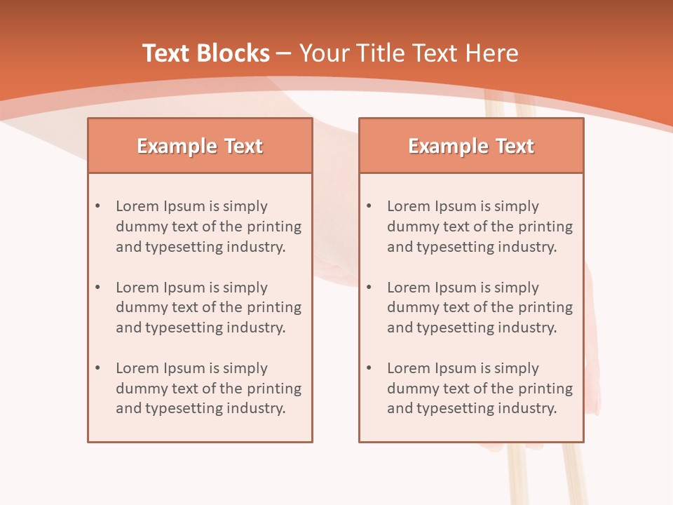 Wood Oriental Flatware PowerPoint Template