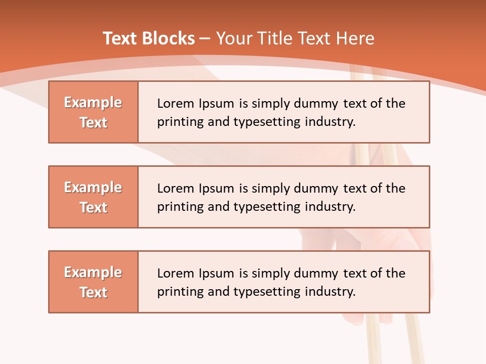 Wood Oriental Flatware PowerPoint Template