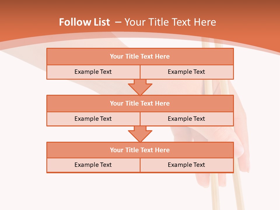 Wood Oriental Flatware PowerPoint Template