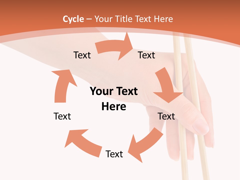 Wood Oriental Flatware PowerPoint Template