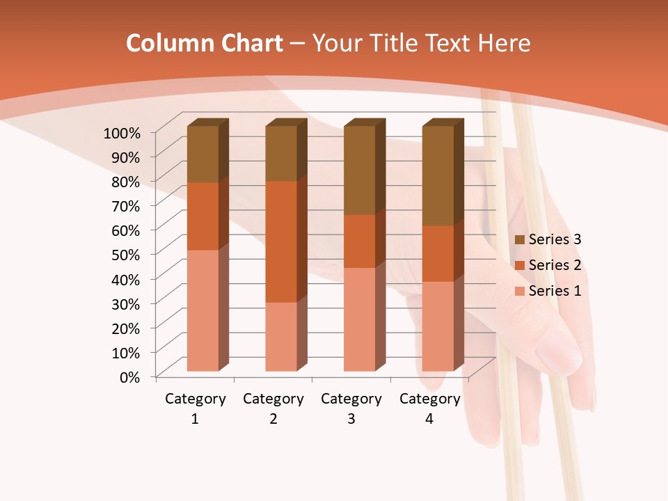 Wood Oriental Flatware PowerPoint Template