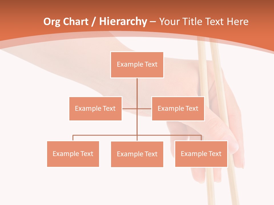 Wood Oriental Flatware PowerPoint Template