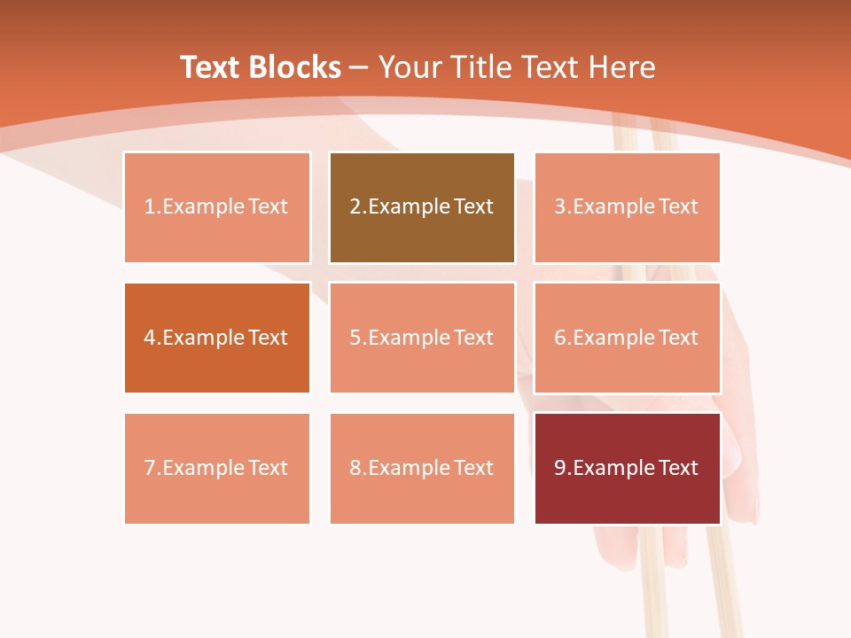 Wood Oriental Flatware PowerPoint Template