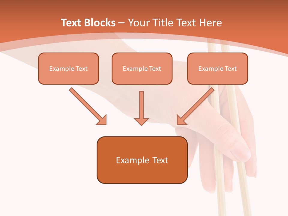 Wood Oriental Flatware PowerPoint Template