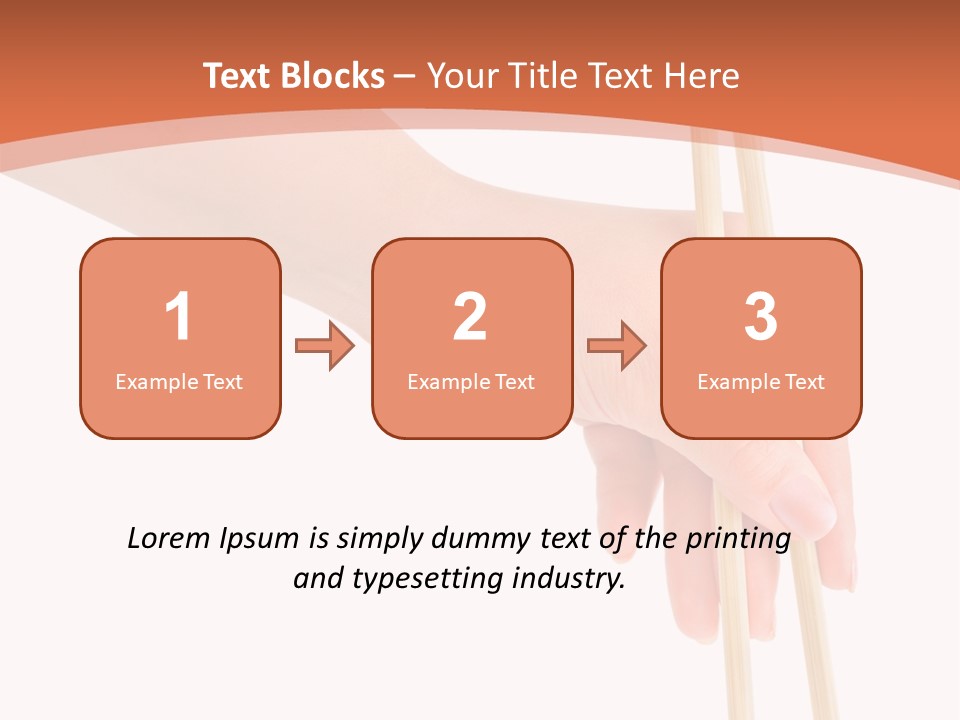 Wood Oriental Flatware PowerPoint Template