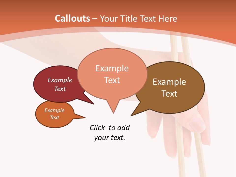 Wood Oriental Flatware PowerPoint Template