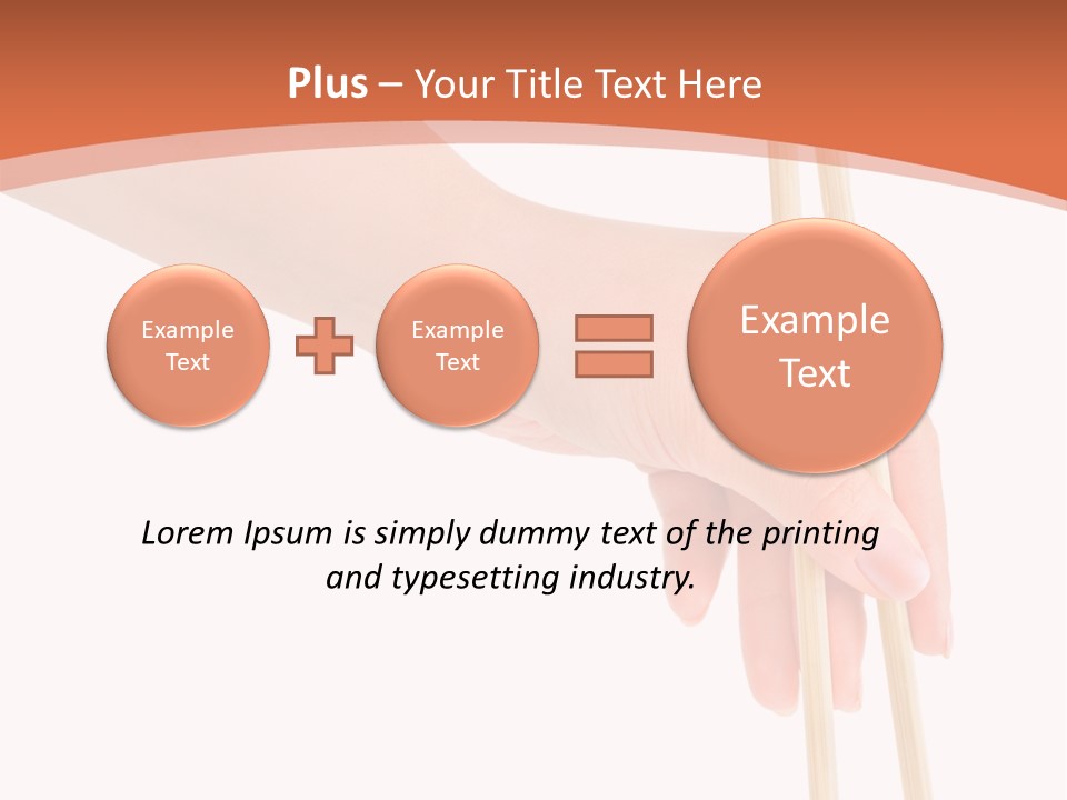 Wood Oriental Flatware PowerPoint Template