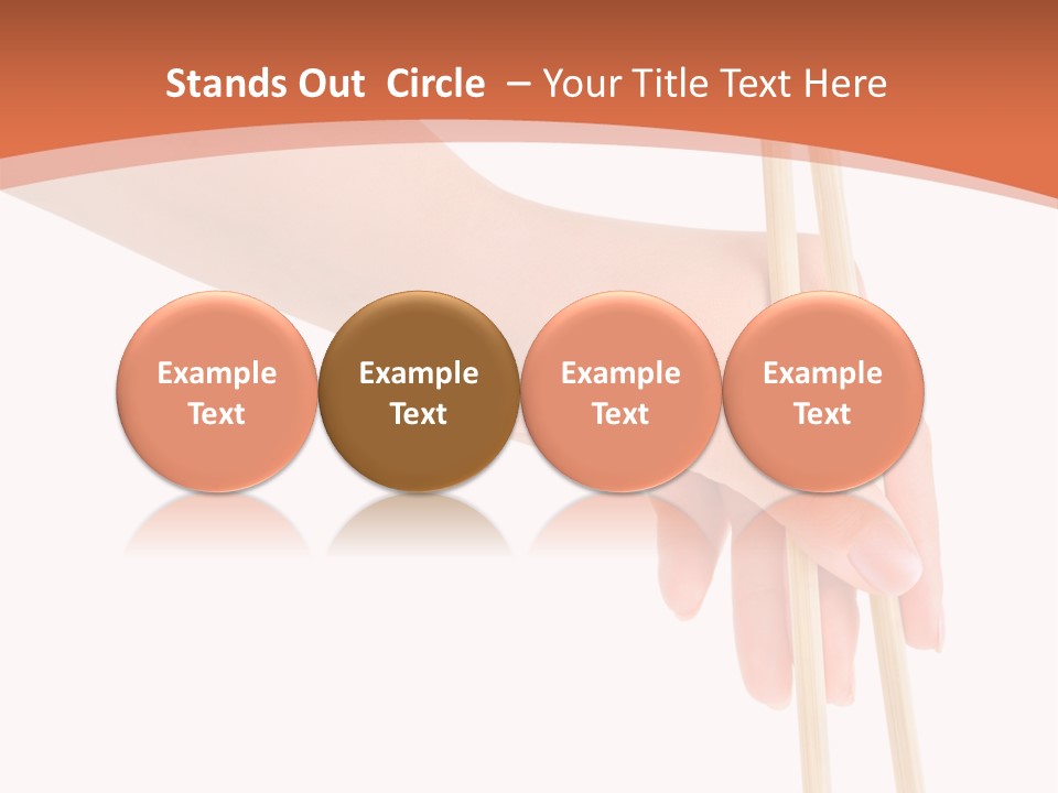 Wood Oriental Flatware PowerPoint Template