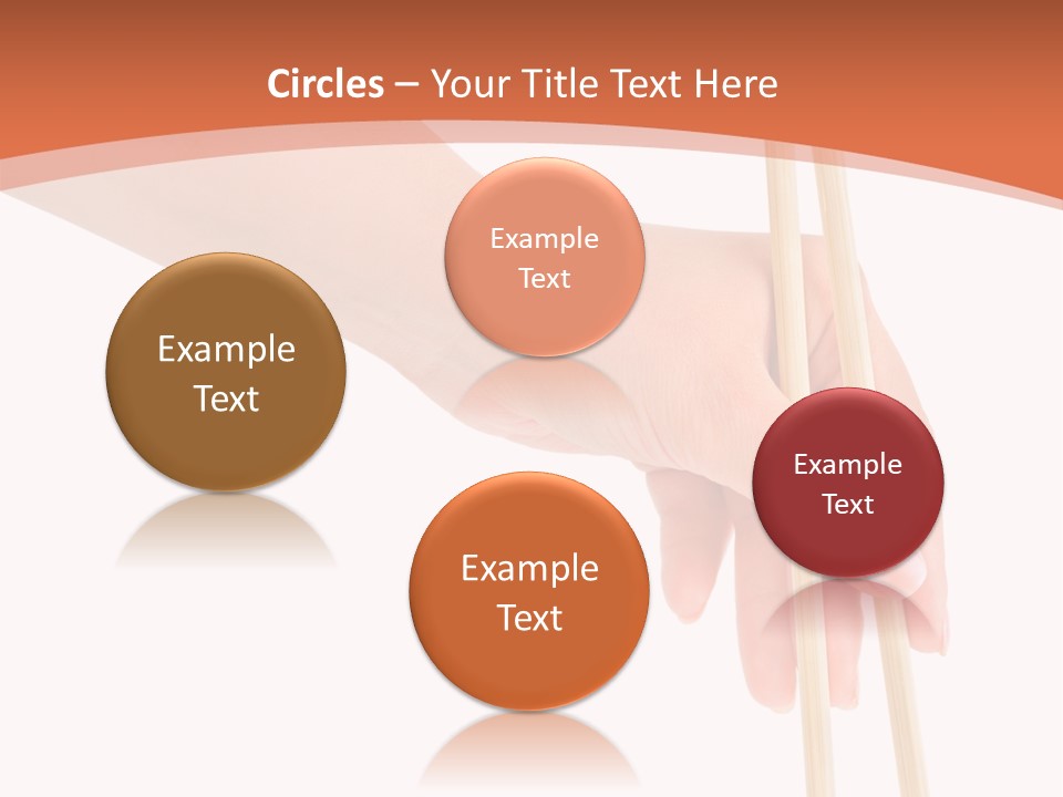 Wood Oriental Flatware PowerPoint Template