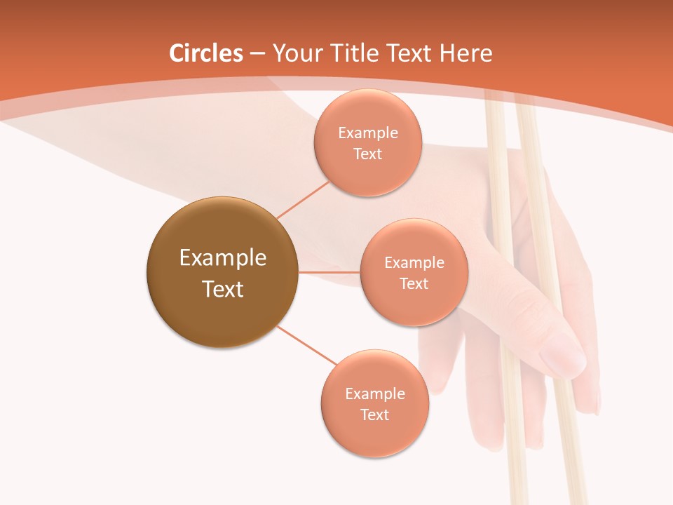 Wood Oriental Flatware PowerPoint Template