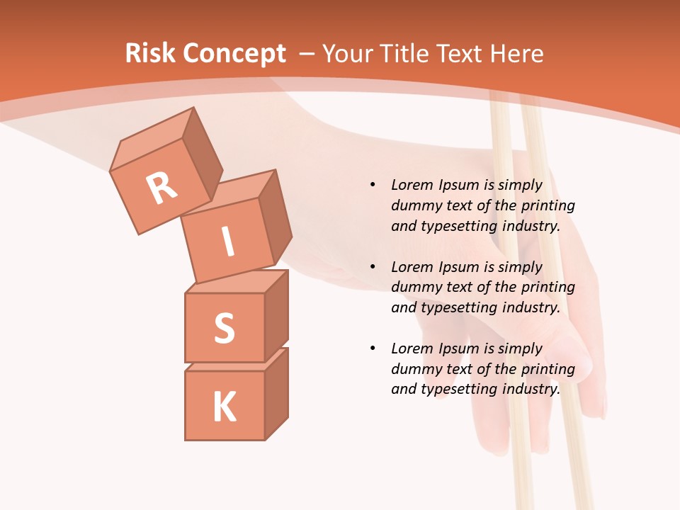 Wood Oriental Flatware PowerPoint Template