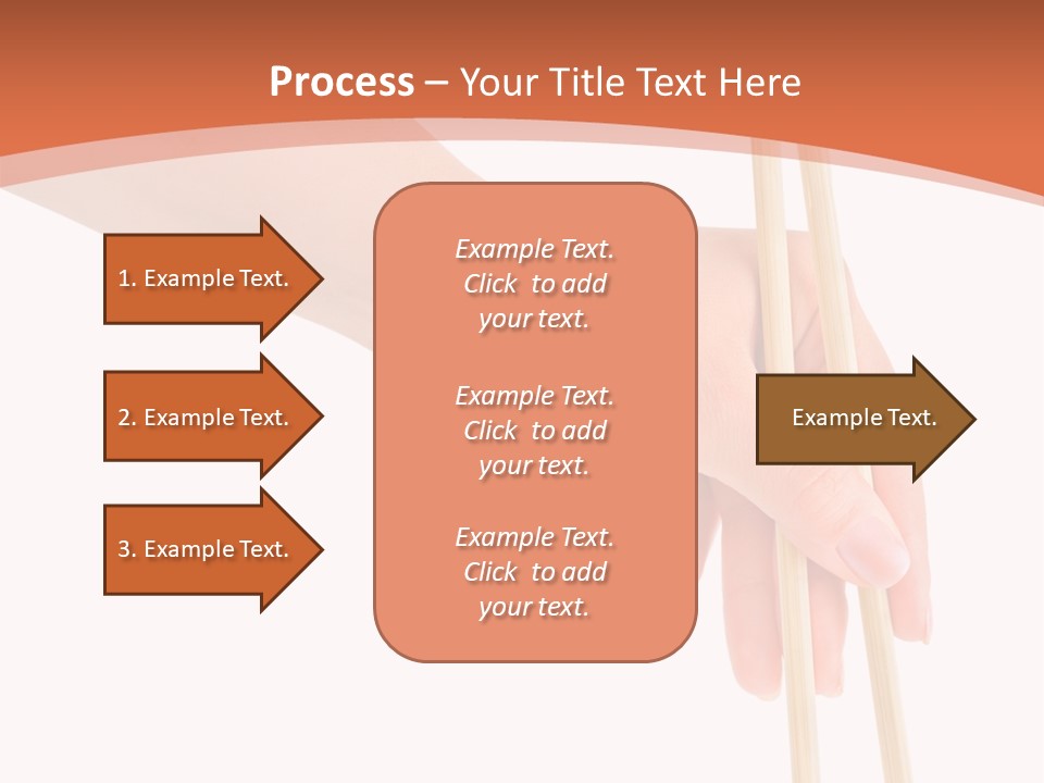 Wood Oriental Flatware PowerPoint Template