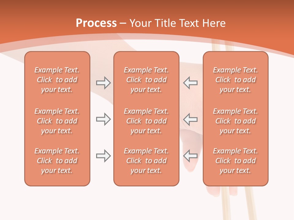Wood Oriental Flatware PowerPoint Template