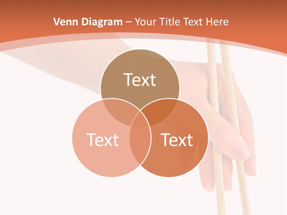 Wood Oriental Flatware PowerPoint Template