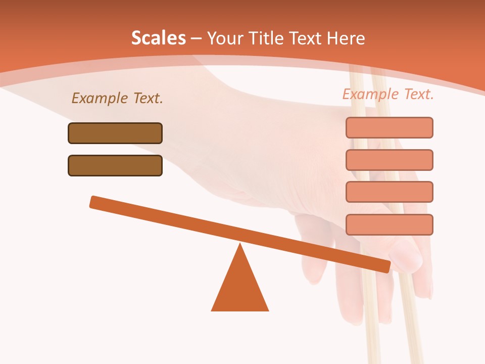 Wood Oriental Flatware PowerPoint Template