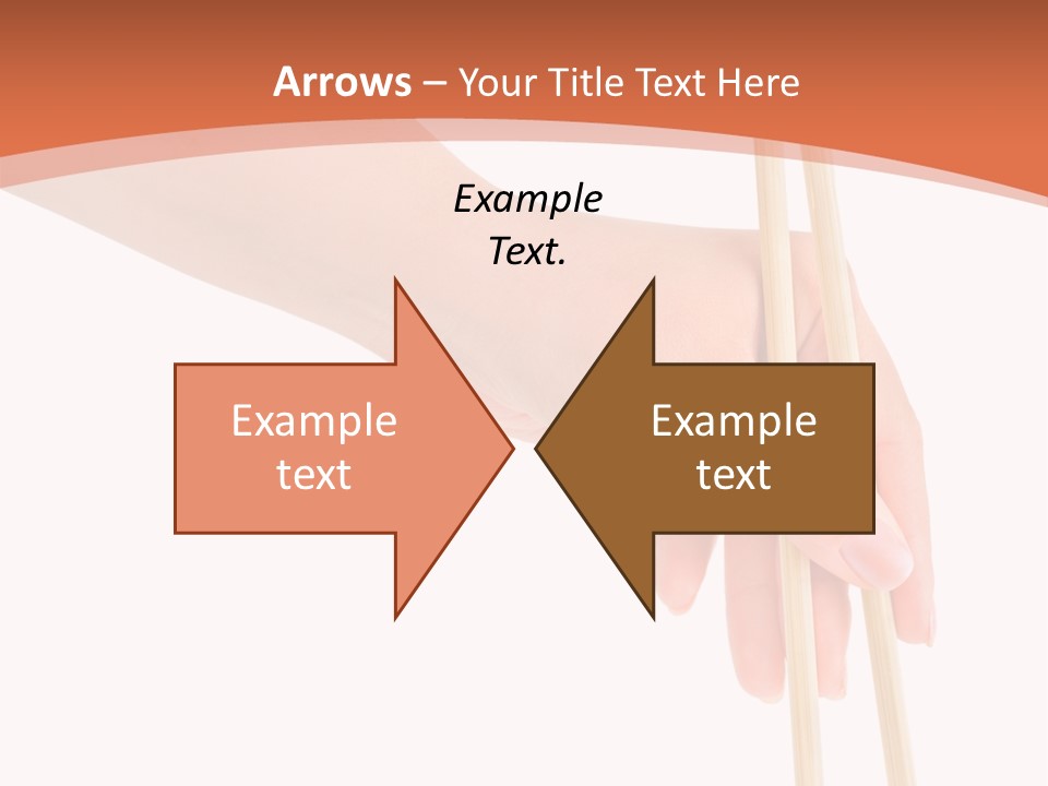 Wood Oriental Flatware PowerPoint Template